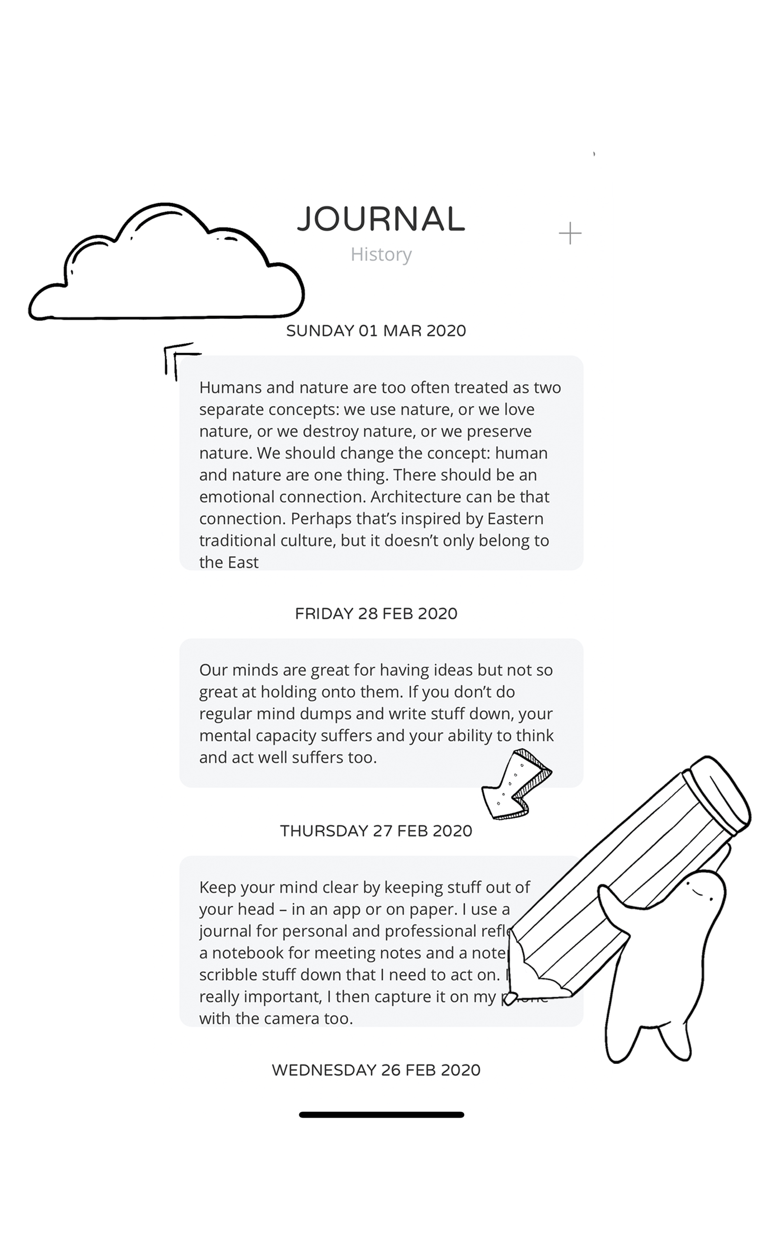 Diary habit