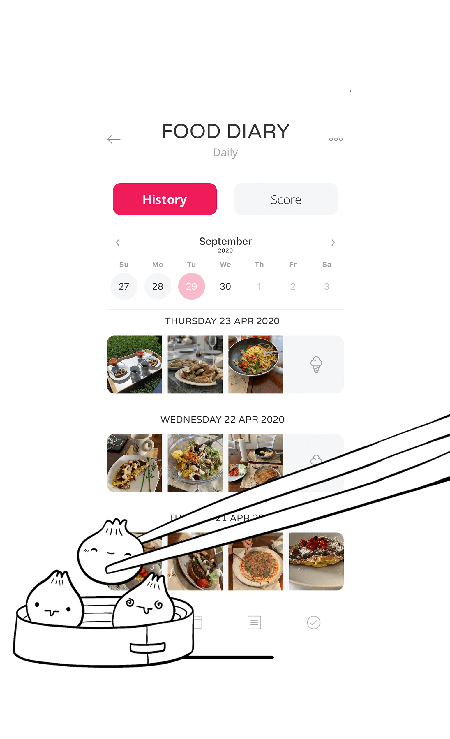 Food diary habit